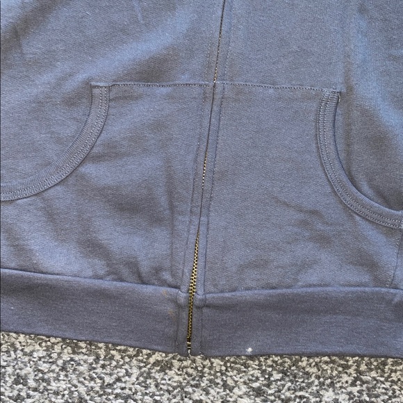 Delia’s Vintage Y2K Junior’s Zip Up Hoodie Vest Grey/Purple Size Medium - Picture 6 of 9